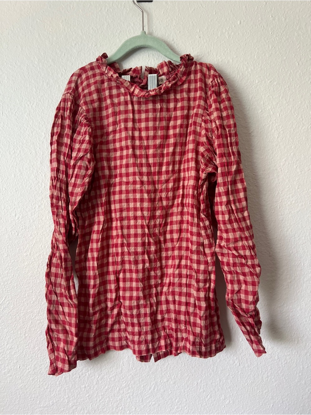 Mabo Gingham Dress Long Sleeve 10/11